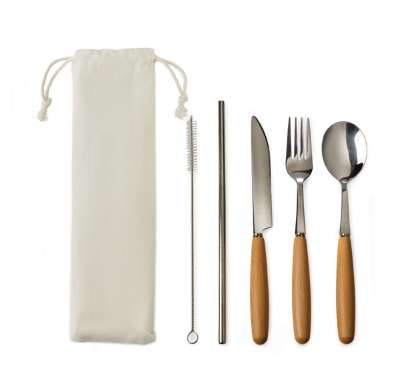 Lutin 5pcs Cutlery Set - Beige