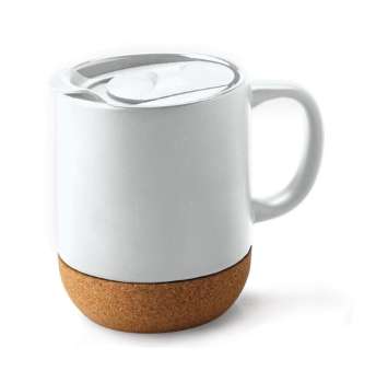 Samara Cork Mug - White