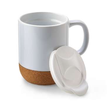 Samara Cork Mug - White
