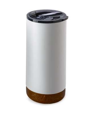 Sienna Cork Mug - White