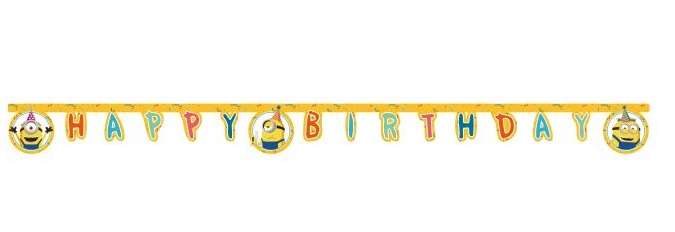 MINIONS ROG HAPPY BIRTHDAY DIE-CUT BANNER 1CTP