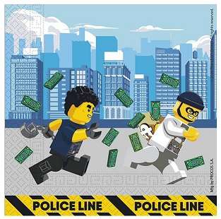 LEGO CITY 2PLY NAPKINS 33X33CM 20CT