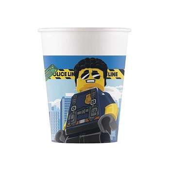 LEGO CITY PAPER CUPS 200ML 8CT