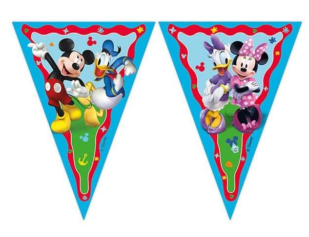 MICKEY ROCK THE HOUSE TRIANGLE PPR FLG BANNER 1CT