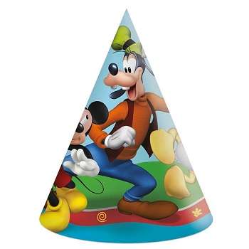 MICKEY ROCK THE HOUSE PAPER HATS 6CT