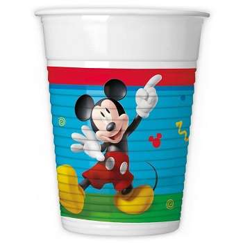 MICKEY ROCK THE HOUSE PLASTIC CUPS 200ML 8CT