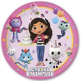 GABBYS DOLLHOUSE PAPER PLATES 23CM 8CT NG