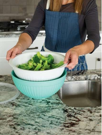3 In 1 Colander, Bowl & Cover Set