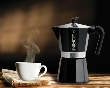 Coffee Maker Enamelled Aluminium 3 Cups - Anthracite