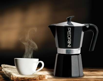Coffee Maker Enamelled Aluminium 6 Cups - Anthracite