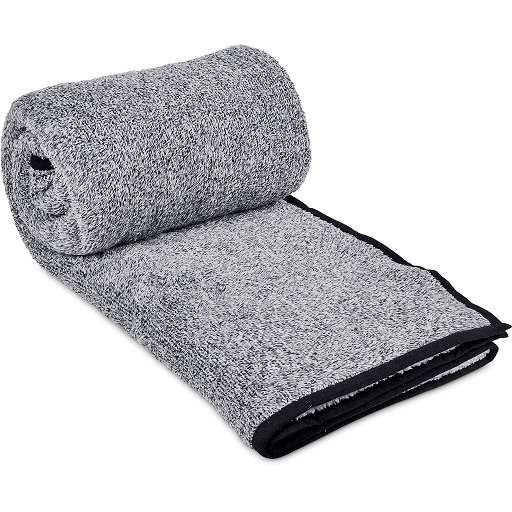 Serendipio Tranquil Sherpa Fleece Blanket - Black