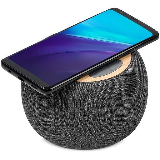 Swiss Cougar Geneva Wireless Charger & Bluetooth Speaker - Grey