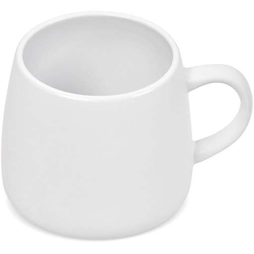 Serendipio Camden Ceramic Coffee Mug - 400ml - Solid White