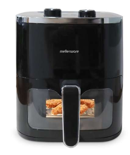 Air Fryer With Viewing Window Manual Operation Non-Stick Black 4.6L 1450W "Vitality XL"