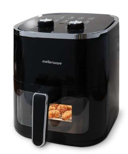 Air Fryer With Viewing Window Manual Operation Non-Stick Black 4.6L 1450W "Vitality XL"
