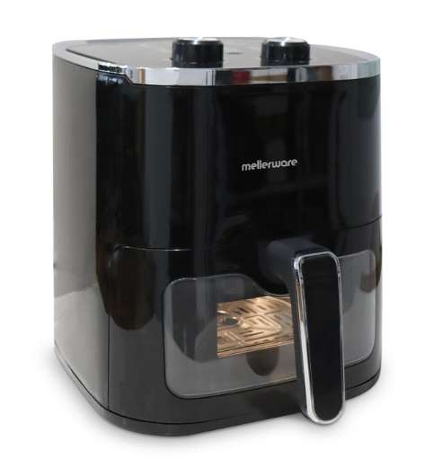 Air Fryer With Viewing Window Manual Operation Non-Stick Black 4.6L 1450W "Vitality XL"