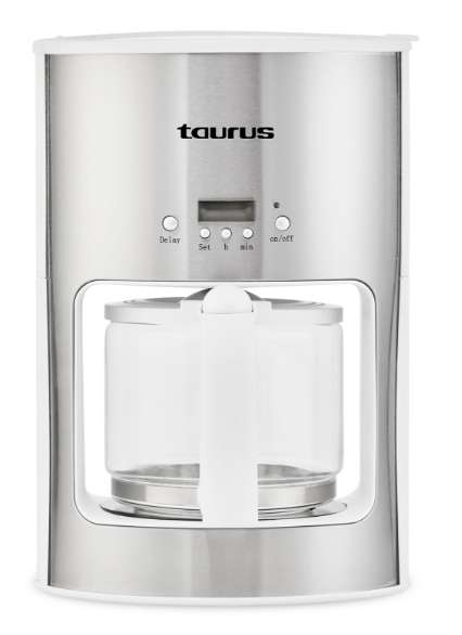 Coffee Maker Drip Filter Stainless Steel With White Trim 1.25L 1080W "Arctic" #