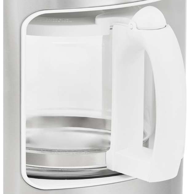 Coffee Maker Drip Filter Stainless Steel With White Trim 1.25L 1080W "Arctic" #