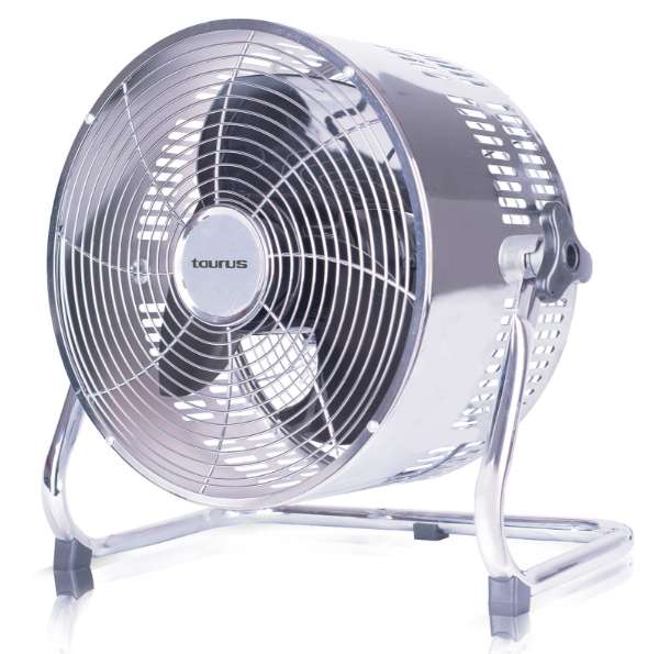 Fan 3 Speed Floor Fan Steel Silver 25cm 80W "Ventilador Rafaga"