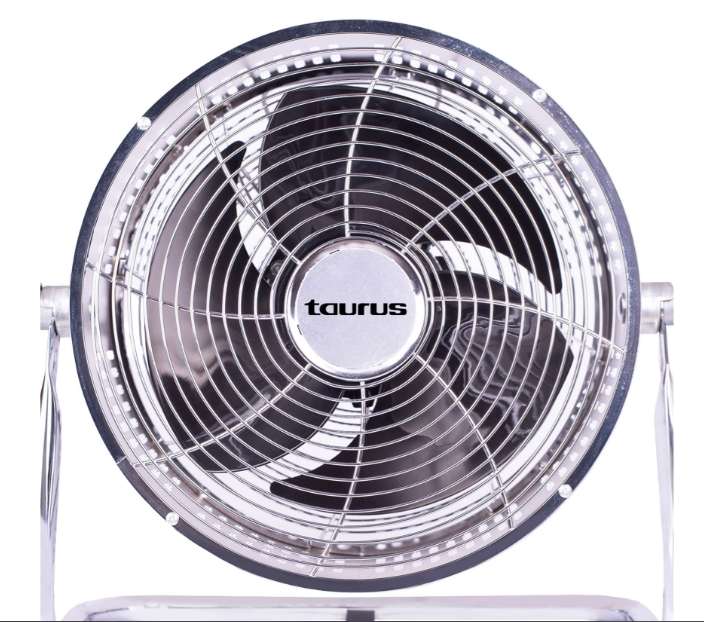 Fan 3 Speed Floor Fan Steel Silver 25cm 80W "Ventilador Rafaga"
