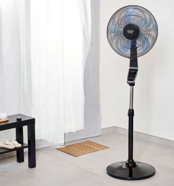 Fan Pedestal Black 3 Speed 50W "Boreal 16CR Digital"
