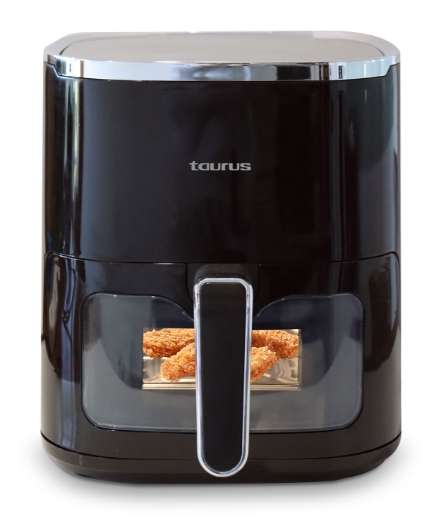 Air Fryer With Viewing Window Digital Non-Stick Black 4.6L 1450W "VistaCrisp"