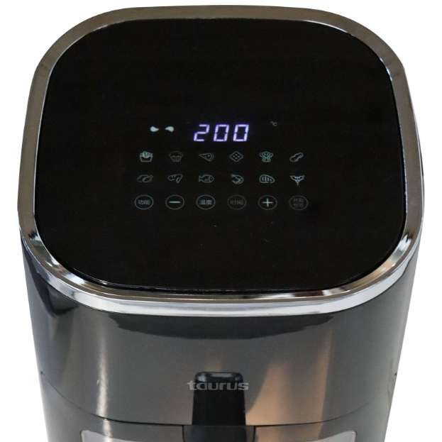 Air Fryer With Viewing Window Digital Non-Stick Black 4.6L 1450W "VistaCrisp"