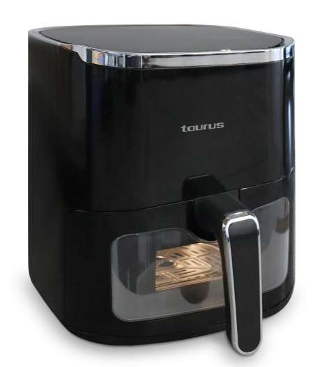 Air Fryer With Viewing Window Digital Non-Stick Black 4.6L 1450W "VistaCrisp"