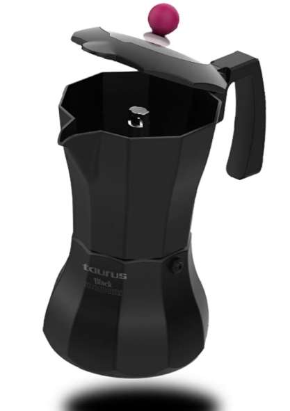 Coffee Maker Aluminium Black 6 Cup "Black Moments 6"