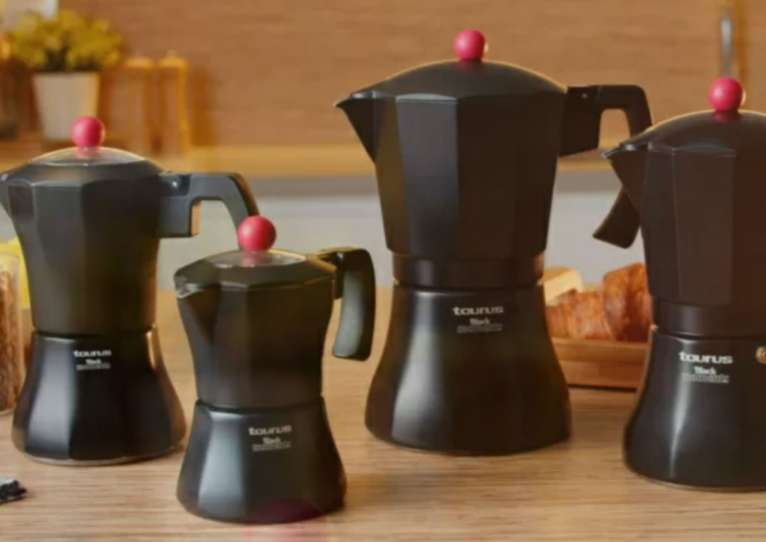 Coffee Maker Aluminium Black 6 Cup "Black Moments 6"