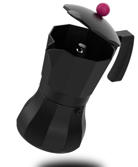 Coffee Maker Aluminium Black 9 Cup "Black Moments 9"