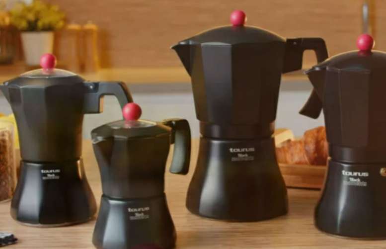 Coffee Maker Aluminium Black 9 Cup "Black Moments 9"