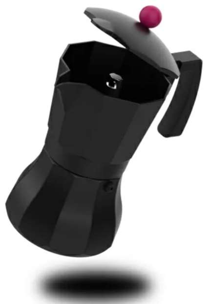 Coffee Maker Aluminium Black 12 Cup "Black Moments 12"