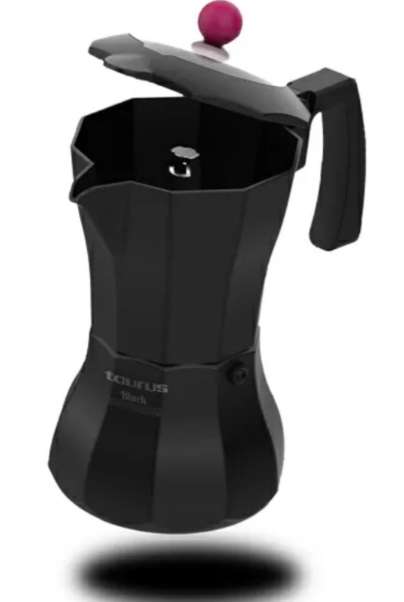 Coffee Maker Aluminium Black 3 Cup "Black Moments 3"