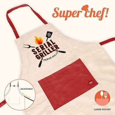 SUPER CHEF APRON SERIAL GRILLER