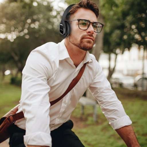 Volkano Phonic Series Bluetooth full size headphones - black