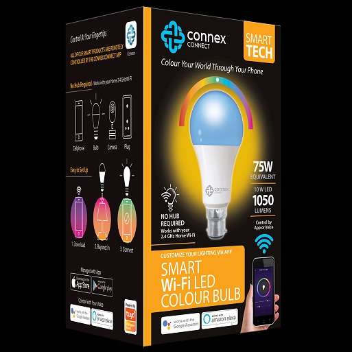 Smart WiFi Bulb 10W LED RGB White Bayonet