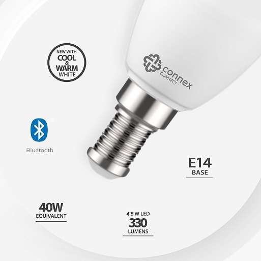 Smart WiFi Bulb 4.5W LED White Candle Bayonet