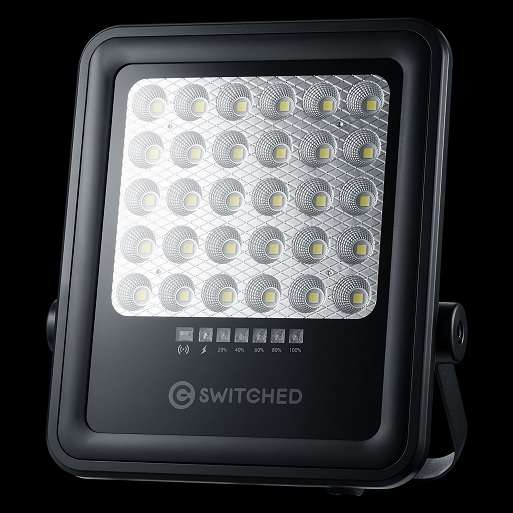 SWITCHED Urban PRO Series??? 100W Solar Floodlight with Remote