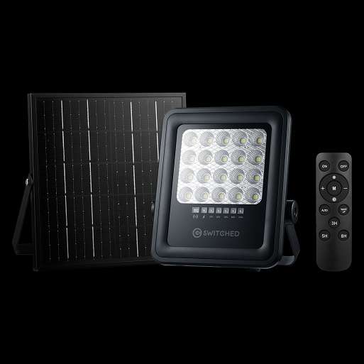 SWITCHED Urban PRO Series ??? 50W Solar Floodlight with Remote