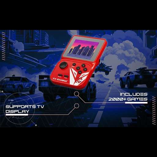VX Gaming Nostalgia Series Handheld Retro Game Station with