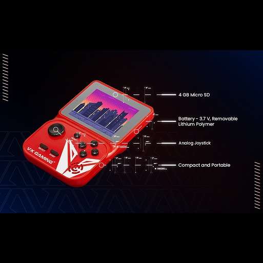 VX Gaming Nostalgia Series Handheld Retro Game Station with
