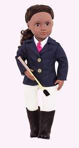 OG DELUXE DOLL W/ BOOK RASHIDA 18INCH BLK HAIR
