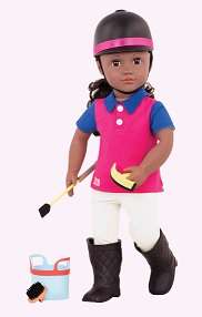 OG DELUXE DOLL W/ BOOK RASHIDA 18INCH BLK HAIR