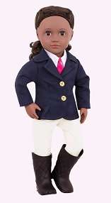 OG DELUXE DOLL W/ BOOK RASHIDA 18INCH BLK HAIR