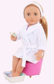 OG DELUXE DOLL W/ BOOK SERAFINA 18INCH BLONDE