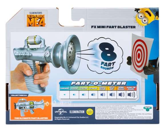 DESPICABLE ME 4 MINI FART BLASTER WITH SOUNDS