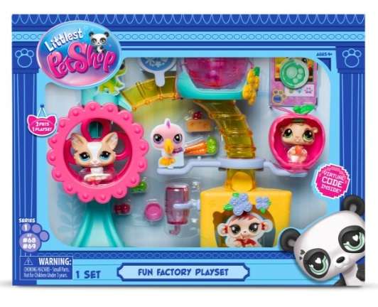 LITTLEST PET SHOP FUN FACTORY PLAYGROUND PLAYSET