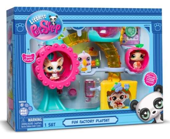 LITTLEST PET SHOP FUN FACTORY PLAYGROUND PLAYSET