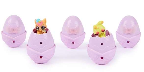 HATCHIMALS ALIVE RAINBOW SPLASH 5 EGG CARTON